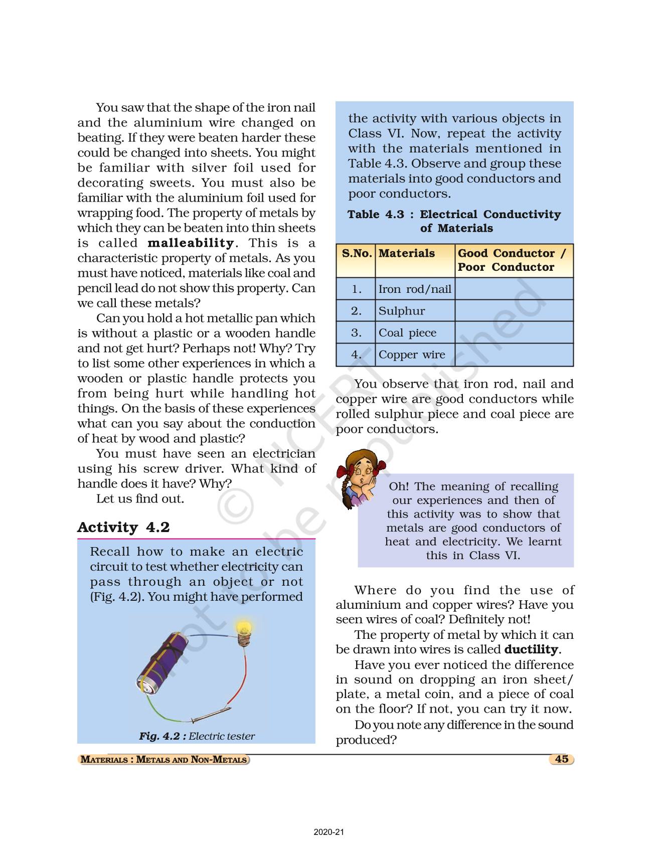 Materials Metals And Non Metals Ncert Book Of Class 8 Science